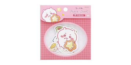 Chikawa Peace Sticker (Mogumogu Pink)